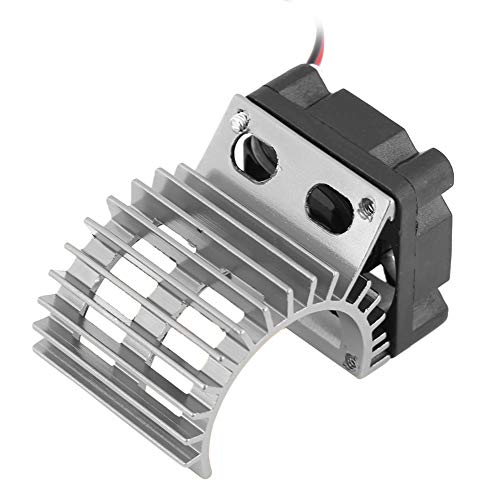 Kühlkörpermotor -Kühler Effizienter Kühllüfter für 1/10 Skala Elektrisches RC -Auto 380/390 Motor Aluminiumlegierung Lila Lila (SILVER) von TOPINCN