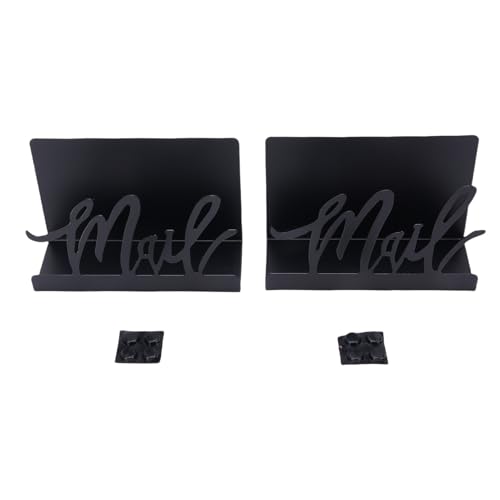 Post Halter für Home Office, Metall-Post-Arbeits Platten Halter Schreibtisch-Post-Organisator für Brief Umschlag, Umschlag-Stand-Brief Umschlag Halter Desktop-Mail-Sorter von TOPINCN