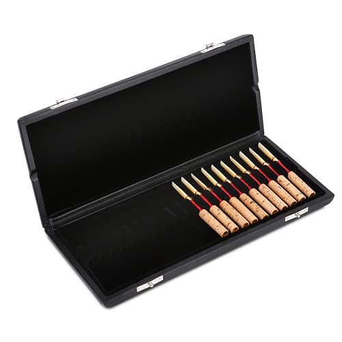 Reed-Aufbewahrungskoffer Reed Box Solid Cover Reed Case Holder Oboe Accessoire Exquisite Oboe Reeds Case Oboe Reed Case Storage for 10/12/20pcs Oboe Reeds(20 Stück) von TOPINCN