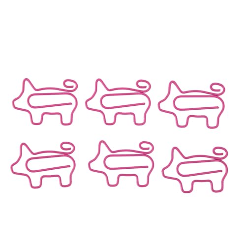 TOPINCN 100 Stück Entzückende Ferkel-Büroklammern, Perfekter Tierstil für Schweinchen-Notizpapier, Vergoldet, Niedliche Tierform, Büroklammern mit Entgegengesetztem Geschlecht TOPINCN 100 Stück Entzückende Ferkel-Büroklammern, Perfekter Tierstil für Schweinchen-Notizpapier, Vergoldet, Niedliche Tierform, Büroklammern mit Entgegengesetztem Geschlecht von TOPINCN