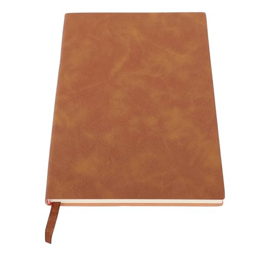 TOPINCN Blankes Journal Notebook, 100 Blatt Notizbuch PU Leather A5 LINE Journal Notebook Tragbares Leichtgewicht (BROWN) von TOPINCN