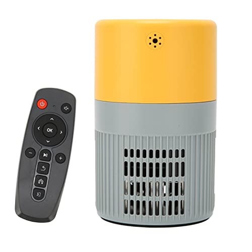 TOPINCN Filmprojektor, 100 V-240 V Langlebige Lichtquelle, Dual-Lüfter-Kühlung, Projektor für DVD für U-Disk (EU-Stecker) von TOPINCN