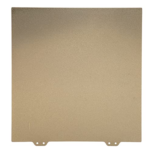 TOPINCN Heißbett-Stahlplatte, 3D-Drucker-Bauplatte, Robuste Doppelseitige Goldbeschichtung Zum Drucken (Stahlplatte) von TOPINCN