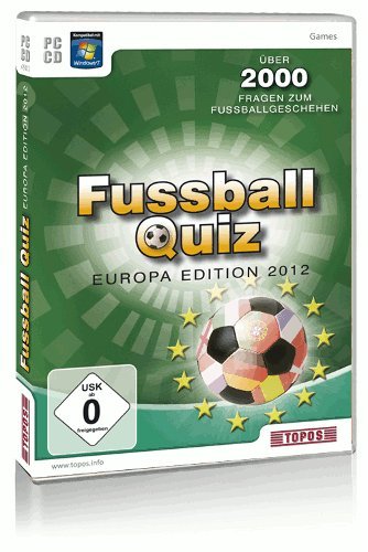 Fussball Quiz Europa Edition 2012, CD-ROMÜber 2000 spannende Fußball-Fragen. Für Windows 7, Vista, XP (32+64bit) von TOPOS
