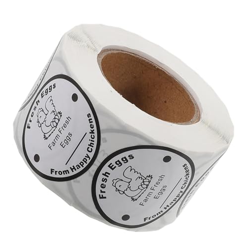 TOPPERFUN 1 Rolle Eierverpackung Stempel für frische Eier Eieraufkleber Hühneraufkleber Kartonetiketten für frische Eier vom Bauernhof Ei-Datumsstempel Papier Schwarz TOPPERFUN 1 Rolle Eierverpackung Stempel für frische Eier Eieraufkleber Hühneraufkleber Kartonetiketten für frische Eier vom Bauernhof Ei-Datumsstempel Papier Schwarz von TOPPERFUN