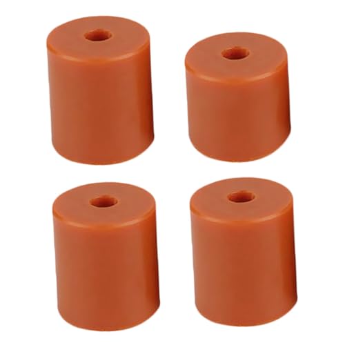 TOPPERFUN 1 Satz Druckerzubehör Hitzebeständige Matte Bettzubehör Silikonmatte 3D Drucker Drucker Druckerteile Drucker Wärmeperlen Nivelliersäule Druckerzubehör Kieselgel Orange 4 Stück von TOPPERFUN