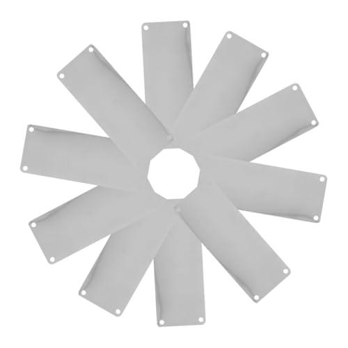 TOPPERFUN 10 Stück Beschilderung Aus Edelstahl Diy Leeres Zeichen Leeres Zeichen Drucken Metallplatte Blanko-tag Mit Metallprägung Lasierbare Gravierbare Rohlinge Silver Rostfreier Stahl von TOPPERFUN
