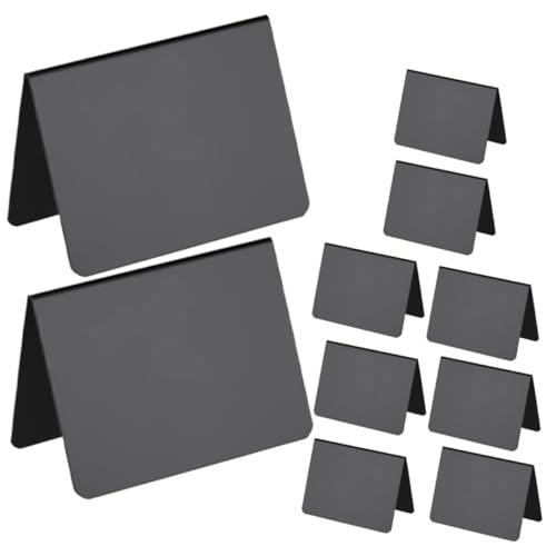 TOPPERFUN Beschriftungsschild 10st Preisschild-schreibtafel Lebensmittelschilder An Der Tafel Coffee-shop-tafel Embleme Schilder Für Tafeltafeln Stehendes Memoboard Mini Notiztafel Rekordtafel von TOPPERFUN