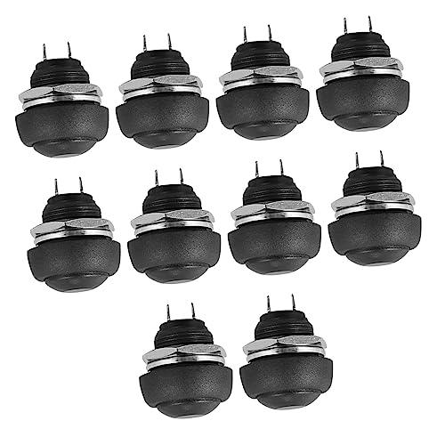 TOPPERFUN 1Tasche Dauerhafter Druckknopfschalter Wasserdichter Pin Knopfschalter Schwarz Kompakte für Anwendungen Schaltungen Hohe Empfindlichkeit und Elektrische TOPPERFUN 1Tasche Dauerhafter Druckknopfschalter Wasserdichter Pin Knopfschalter Schwarz Kompakte für Anwendungen Schaltungen Hohe Empfindlichkeit und Elektrische von TOPPERFUN
