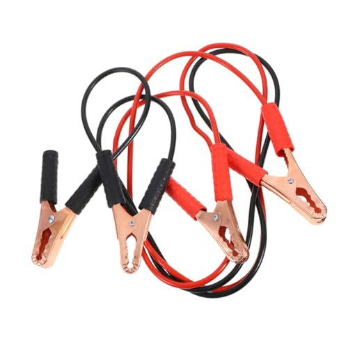 TOPPERFUN 2 Stück Autobatteriekabel tragbar Batterieklemmen Überbrückungskabelklemme Auto Starthilfekabel Fahrzeug Starthilfekabel Springseile fürs Auto Booster-Überbrückungskabel Kunststoff von TOPPERFUN
