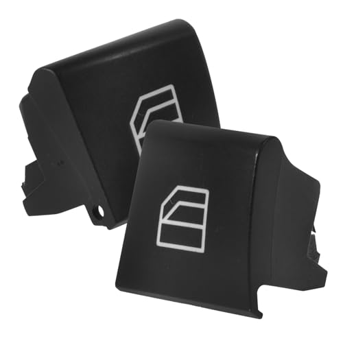 TOPPERFUN 2 Stück Fensterschalterabdeckung auto ersatzteile auto zubehör autozubehör auto zübehör Fensterheber Schalter autoteile Fensterheberschalter auto versorgung Auto Teil Plastik Black von TOPPERFUN