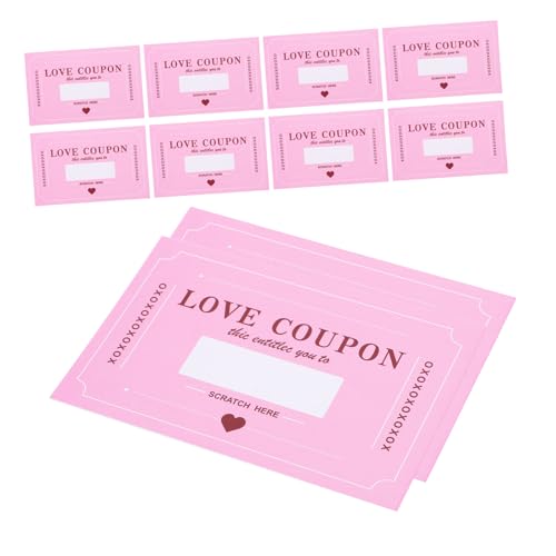 TOPPERFUN 20 Blatt Valentinstag-rubbelkarte Rubbelkarten Zum Valentinstag Valentinskarten Zum Rubbeln Gutscheinkarte Valentinskarten Abrubbeln Scratch-valentine Rosa Papier TOPPERFUN 20 Blatt Valentinstag-rubbelkarte Rubbelkarten Zum Valentinstag Valentinskarten Zum Rubbeln Gutscheinkarte Valentinskarten Abrubbeln Scratch-valentine Rosa Papier von TOPPERFUN