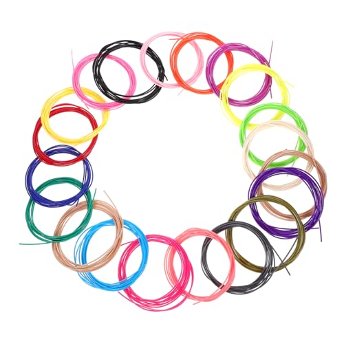 TOPPERFUN 20 Rollen Verbrauchsmaterialien Für Den 3d-druck Filament-nachfüllungen Flexibles Filament Druckfilament Für 3d-drucker 3d-druckkabel Druckzubehör 3d-drucker-versorgung Pla von TOPPERFUN
