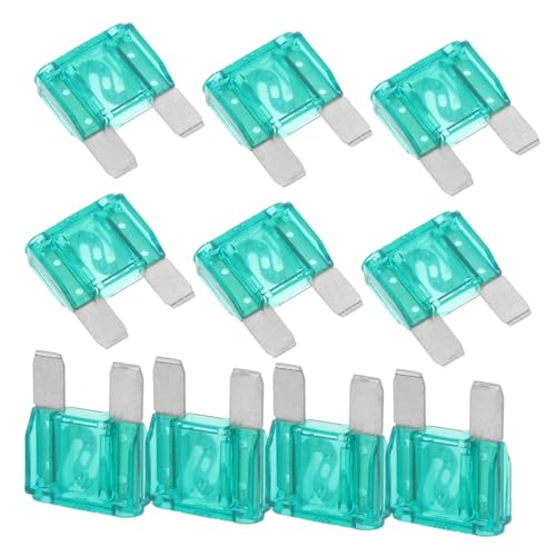 TOPPERFUN 20 Stück Auto Sicherung fuse holder fuse box Kfz Sicherungen Set Sicherung auto automatische Sicherung flachsicherungen kfz Sicherungssatz Auto-Sicherungs-Kit Plastik Light Green von TOPPERFUN