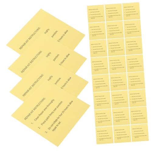 TOPPERFUN 30 Stück Vinyl-reparaturband Reparaturset Für Wannenflicken Kanaldichtung Aufblasbarer Flicken Zelt-patch-set Wasserdicht Gewächshausband Schlauchflicken-kit Planenband Weiß Papier von TOPPERFUN