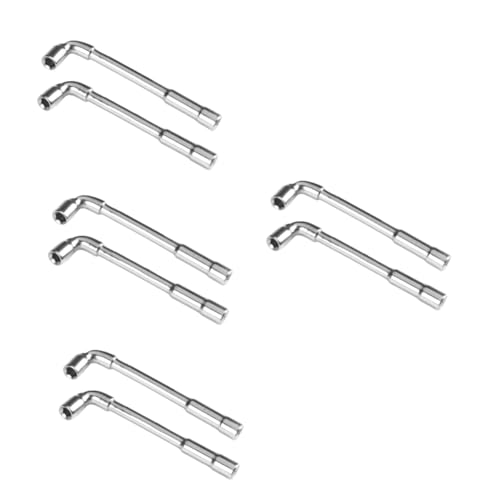 TOPPERFUN 4 Sätze Düsenschlüssel Werkzeug Für D Drucker Düse D Drucker Werkzeug Universalschlüssel Ratschenschlüssel Düsenwerkzeug Für 3d-drucker 3d-drucker-tools Stahl Silver 2 Stück * 4 von TOPPERFUN