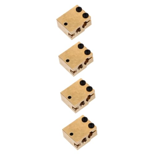 TOPPERFUN 4 Stück 3D Druckzubehör Thermistor Für Heizungsextruder Heizblockteil Druckerextruder Heizblock 3D Druck Heizblock Extruderzubehör Zinklegierung Golden von TOPPERFUN