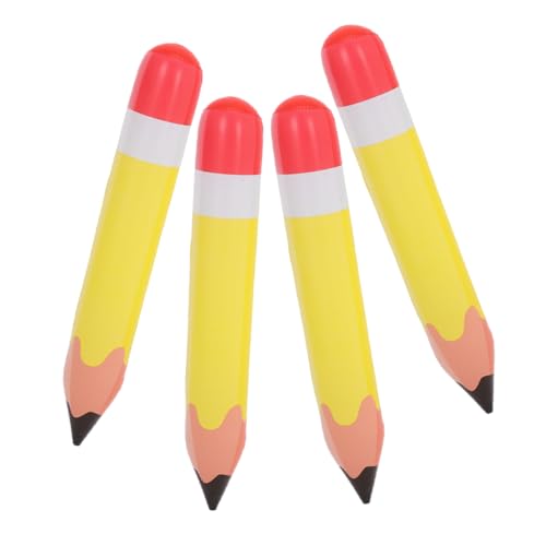 TOPPERFUN 4 Stück Aufblasbares Bleistiftspielzeug Aufblasbare Bleistiftdekorationen Großer Aufblasbarer Bleistift Lustige Stifte Für Zurück in Die Schulpartydekorationen Pvc Gelb TOPPERFUN 4 Stück Aufblasbares Bleistiftspielzeug Aufblasbare Bleistiftdekorationen Großer Aufblasbarer Bleistift Lustige Stifte Für Zurück in Die Schulpartydekorationen Pvc Gelb von TOPPERFUN