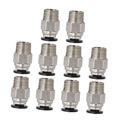 TOPPERFUN 6Stücke Ptfe Rohrschub Männliche Gerade Pneumatische Schnellkupplung für Druck Anwendungen Einfaches Anbringen Entfernen Engen Räumen Hohe TOPPERFUN 6Stücke Ptfe Rohrschub Männliche Gerade Pneumatische Schnellkupplung für Druck Anwendungen Einfaches Anbringen Entfernen Engen Räumen Hohe von TOPPERFUN