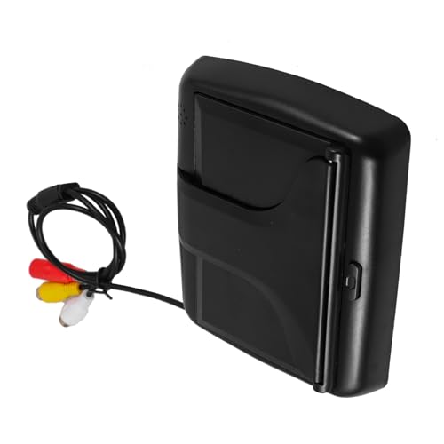 TOPPERFUN Auto-Monitor umkehren Bildschirm Rückansicht für Rückseite Rückfahrkamera Automatische Anzeige Faltbarer Rückblick-Monitor Faltbarer Rückfahr-Monitor Rückfahrmonitor Abs Black von TOPPERFUN