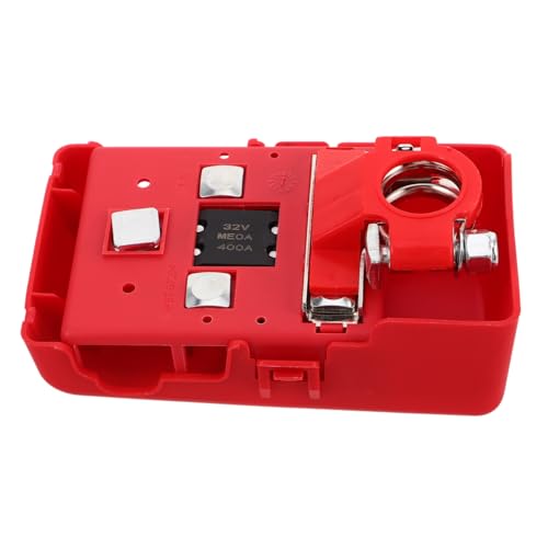 TOPPERFUN Batterieklemmen autobatterie klemmen Batterieadapter Universelle Batterieklemme Batterieanschluss Batterie Klemme schwer Verteilerblock Batteriepoladapter Messing verzinkt rot von TOPPERFUN