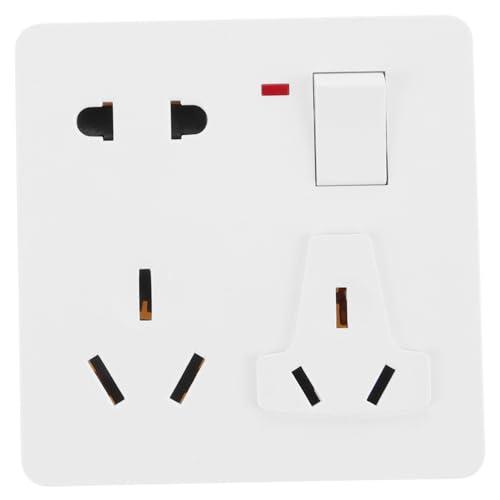 TOPPERFUN Kasten Wohnmobil Zubehör Anhänger-Stromanschluss Steckdose für Wohnwagen Stromversorgung Caravan USB Steckdose Caravan Wohnmobil-Stromanschluss Stromeingang Abs Weiß von TOPPERFUN