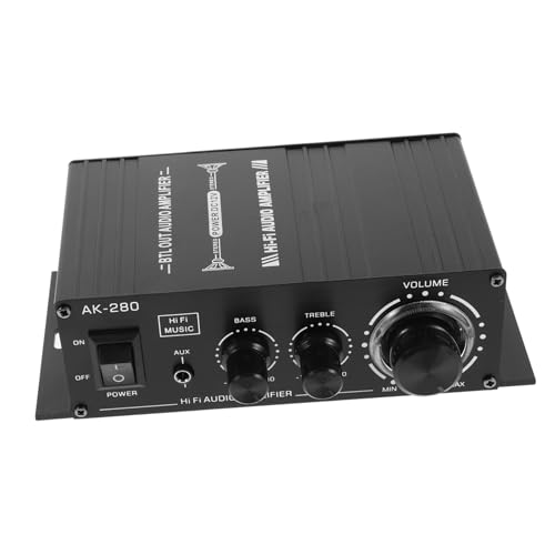 TOPPERFUN Mini Leistungsverstärker Heim Audio Receiver Leistungsverstärker Kopfhörerverstärker Lautsprecherverstärker Tonverstärker Mini Verstärker Amplificador von TOPPERFUN
