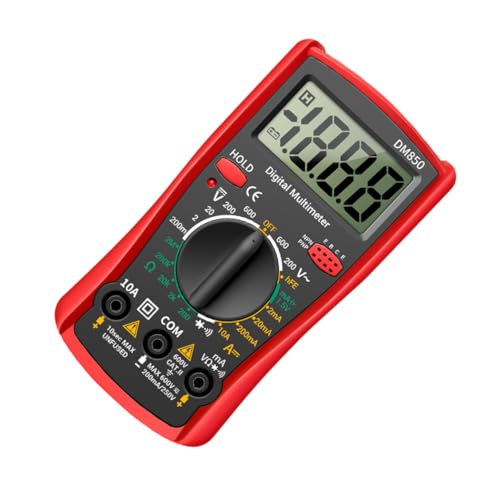TOPPERFUN Multimeter für Zuhause Tragbares Spannungsprüfgerät mit LCD Anzeige Misst Strom Diode Handliches Elektrikerwerkzeug für Präzise Elektrische Inspektionen von TOPPERFUN