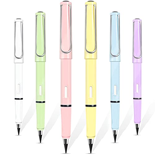 TOPPLAYER 6 Stück Stifte ohne Tinte, Unendlichkeitsstift, Stift ohne Tinte, tragbar, löschbar, wiederverwendbar, für technische Skizzen, Schreiben, Zeichnen (3) von TOPPLAYER