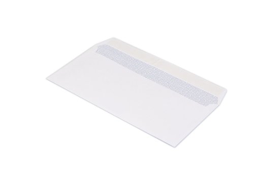 TopSTAR 3003803 Briefumschläge DIN Lang mit Haftklebung, 110 x 220 mm, 25 Stück, hochweiß von TOPSTAR