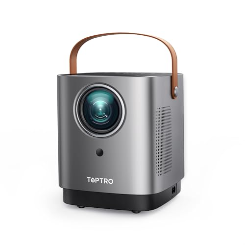 Beamer Tragbarer Mini Projektor - 【Touchscreen Taste/Staubdichter】 TOPTRO LED Beamer Full HD 1080P Unterstützt Video Beamer, 5GWiFi Bluetooth 50% Zoom Heimkino/Outdoor Projektor für Handy/Laptop Beamer Tragbarer Mini Projektor - 【Touchscreen Taste/Staubdichter】 TOPTRO LED Beamer Full HD 1080P Unterstützt Video Beamer, 5GWiFi Bluetooth 50% Zoom Heimkino/Outdoor Projektor für Handy/Laptop von TOPTRO