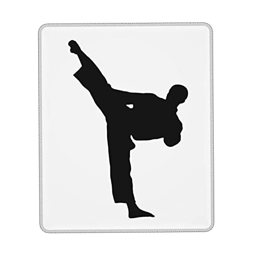 Taekwondo Martial Arts Printing Mouse Pad with Stitched Edges, Washable Mouse Pad for Office Home Gaming Work Use von TOPUNY