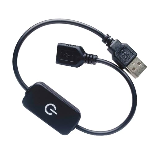 USB LED Knob Dimmer DC 5 V Band Helligkeit Einstellen Schalter Controller Stecker Für 5050 3528 2835 5 Volt Streifen lichter (USB Touch Black) von TOPXCDZ