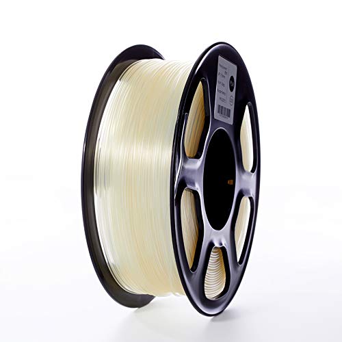 TOPZEAL 3D Drucker Filament Transparent PLA 1,75mm 1KG 3D Drucker Filament Maßgenauigkeit +/- 0,02mm für 3D Drucker und 3D Stift von TOPZEAL