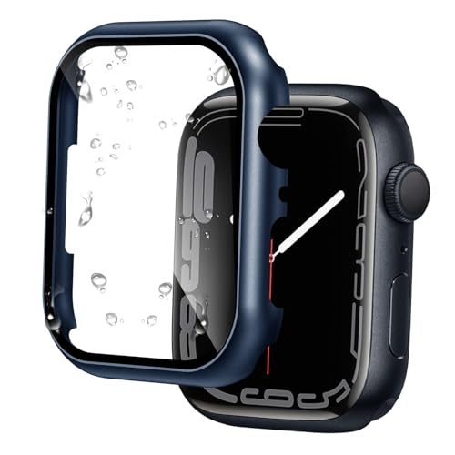 Hülle für Apple Watch Series 6 44mm/Hülle für Apple Watch SE 44mm Hartglas Schutzhülle, Hard PC Glas Schutz Case Rundum Displayschutz Hülle für iWatch Series 6/SE/Serie 5/Series 4 44mm Schutzhülle von TOPsic