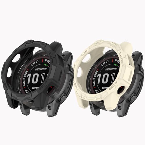 Hülle für Garmin Fenix 7S 42mm, Das Weiche Silikon Schutzhülle ist Stoßfest und Kratzfest Hülle für Fenix 7S/Fenix 7S Pro/EPIX Pro 42mm Smartwatch von TOPsic