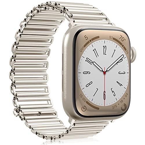 Metall Apple Watch Armband 42mm 44mm 45mm 49mm Damen Herren, Klassisches Prämie Uhrenarmband Edelstahl Ersatzarmband Dressy Armband für Apple Watch SE, iWatch Series 8 7 6 5 4 3 2 1 von TOPsic