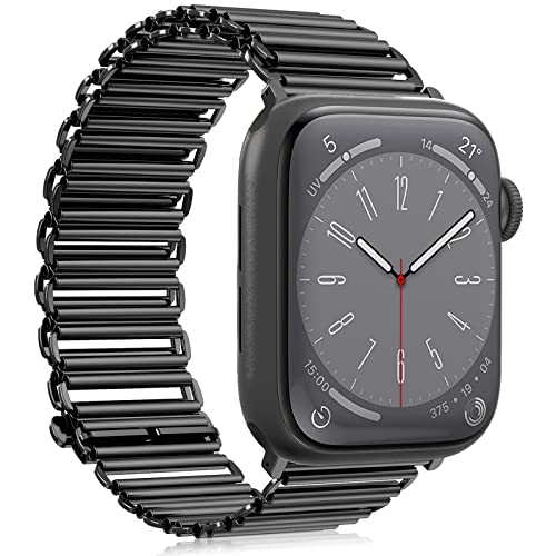 Metall Apple Watch Armband 42mm 44mm 45mm 49mm Damen Herren, Klassisches Prämie Uhrenarmband Edelstahl Ersatzarmband Dressy Armband für Apple Watch SE, iWatch Series 8 7 6 5 4 3 2 1 von TOPsic