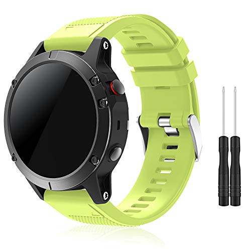 TOPsic Fenix 5 Sportuhr Armband - Silikon Sportarmband Uhr Armband Ersatzarmband mit Werkzeug für Fenix 5/Fenix 5 Plus/Fenix 6/Fenix 6 Pro/Fenix 7/Fenix 7 Solar/Fenix 7 Sapphire Solar/Fenix 8 47mm TOPsic Fenix 5 Sportuhr Armband - Silikon Sportarmband Uhr Armband Ersatzarmband mit Werkzeug für Fenix 5/Fenix 5 Plus/Fenix 6/Fenix 6 Pro/Fenix 7/Fenix 7 Solar/Fenix 7 Sapphire Solar/Fenix 8 47mm von TOPsic