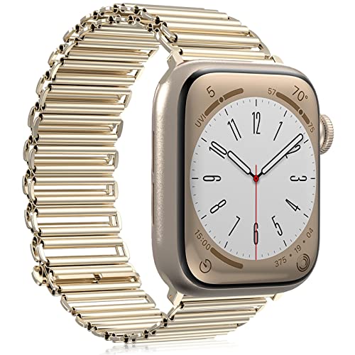 TOPsic Metall Apple Watch Armband 42mm 44mm 45mm 49mm Damen Herren, Klassisches Prämie Uhrenarmband Edelstahl Ersatzarmband Dressy Armband für Apple Watch SE, iWatch Series 8 7 6 5 4 3 2 1 von TOPsic