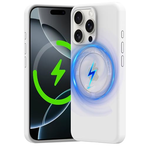 TOPsic Silikon Hülle Kompatibel mit iPhone 16 Pro Max, Magnetische Handyhülle Seidig Weiche Allround-Tasche, Stoßfest Kratzfest Schutzhülle für iPhone 16 Pro Max Case von TOPsic