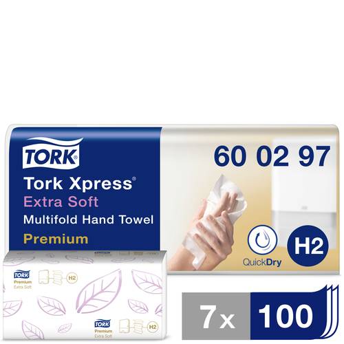 TORK 600297 Xpress Multifold Premium Papierhandtücher (L x B) 34cm x 21.2cm Weiß 2100St. von TORK