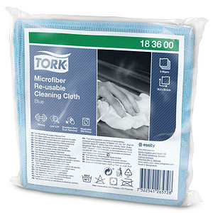 TORK Mikrofasertücher Polyester 90 °C waschbar, 6 St. TORK Mikrofasertücher Polyester 90 °C waschbar, 6 St. von TORK