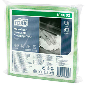 TORK Mikrofasertücher Polyester 90 °C waschbar, 6 St. von TORK