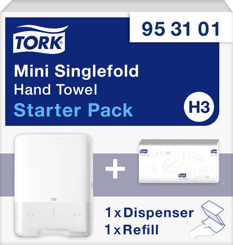 TORK 953101 Papierhandtuchspender Weiß 1St. von TORK