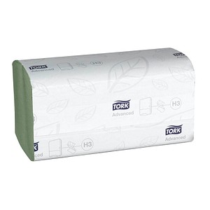 TORK Papierhandtücher 290179 H3 Advanced Zick-Zack-Falzung 2-lagig 3.750 Tücher von TORK