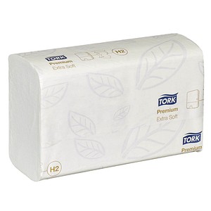 TORK Papierhandtücher 600297 Xpress® H2 Premium Extra Soft Interfold-Falzung 2-lagig 2.100 Tücher von TORK
