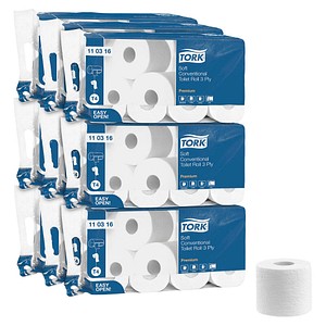 TORK Toilettenpapier T4 Premium Soft 3-lagig, 72 Rollen von TORK