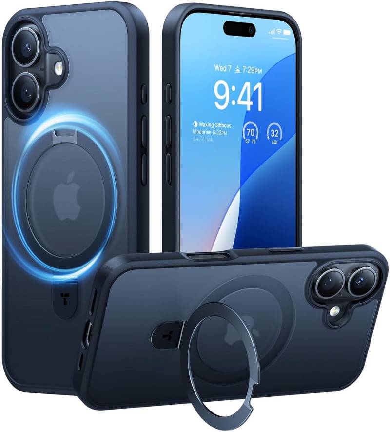 Ostand Case für iPhone 16 schwarz von TORRAS