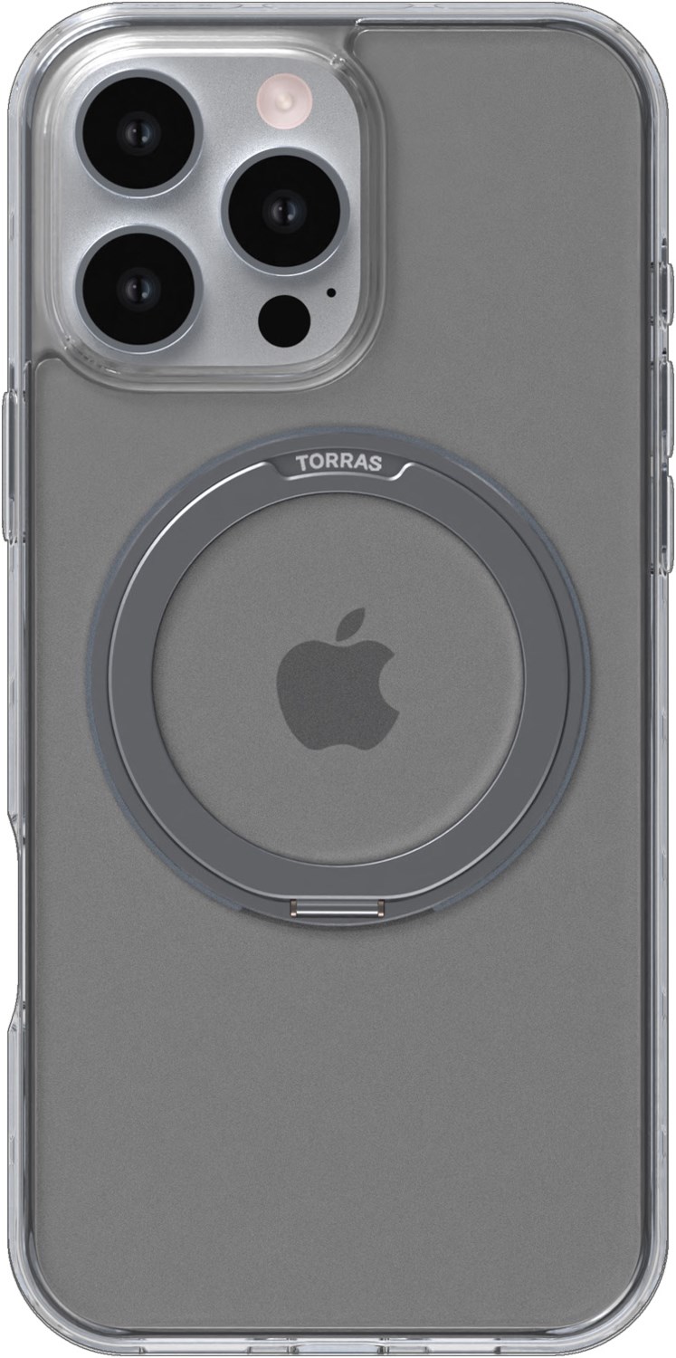 Ostand Pro Case für iPhone 16 Pro Max transparent/grau Ostand Pro Case für iPhone 16 Pro Max transparent/grau von TORRAS